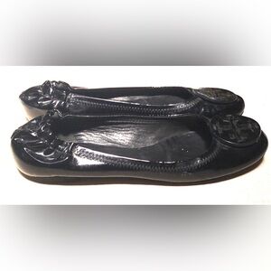 Tory Burch Black Flats